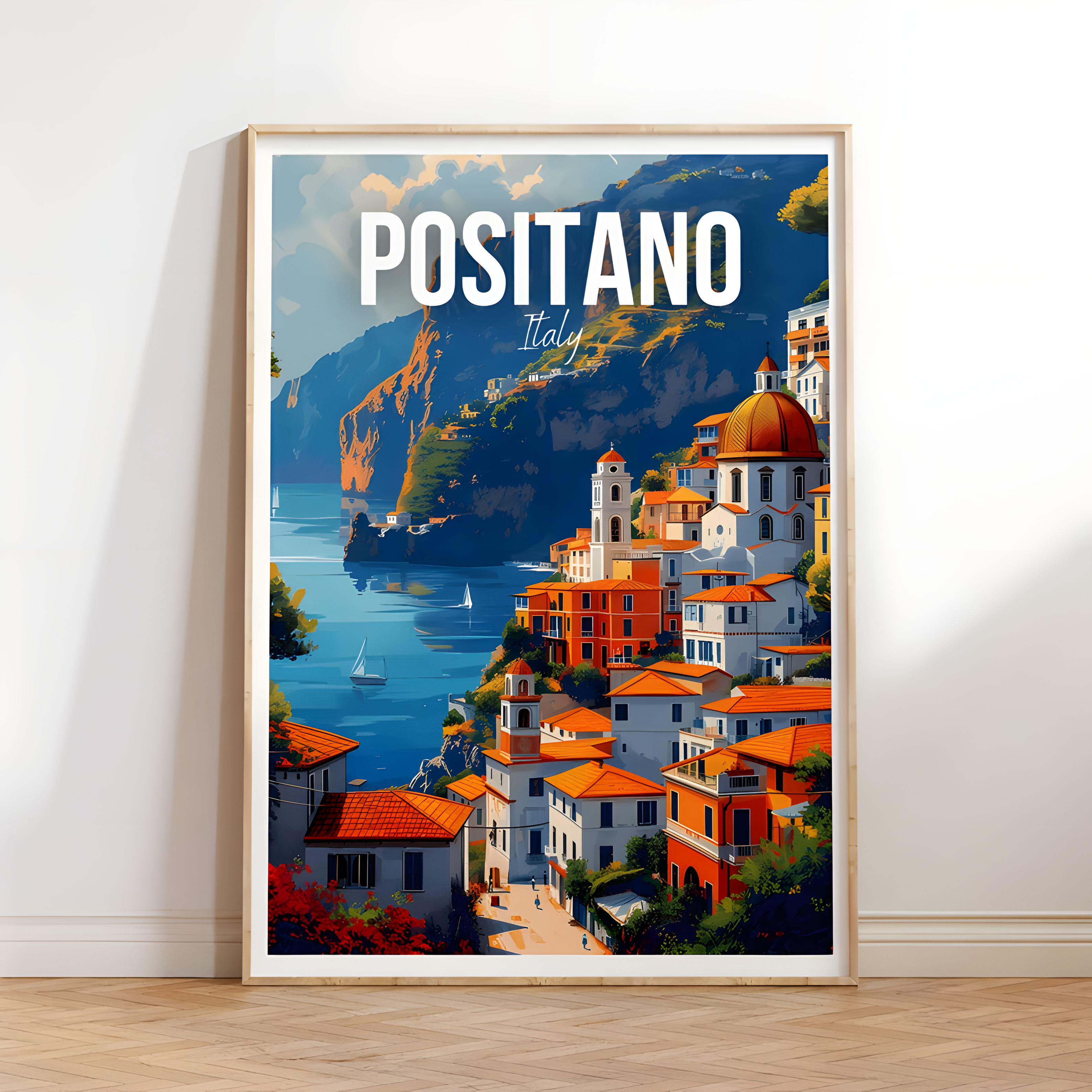 Cities Travel Poster framed 