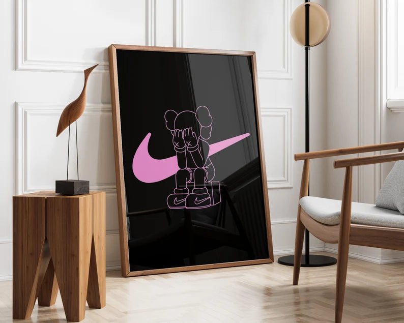 Kaws Nike Rosa