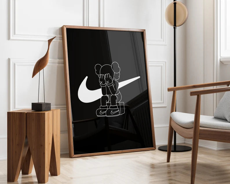 Kaws Nike Schwarz