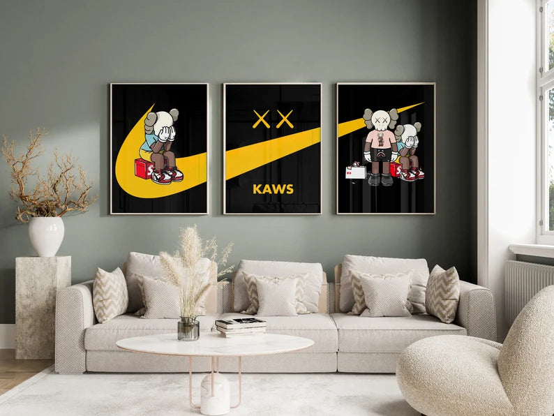 Nike Kaws Gelb